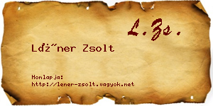 Léner Zsolt névjegykártya