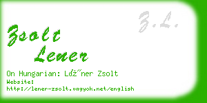 zsolt lener business card